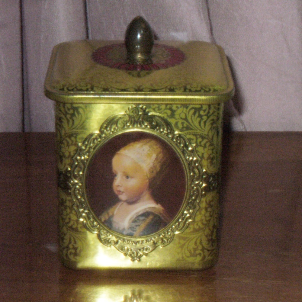 Vintage Holland tin container 1970's (#EV781)